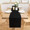 2-Pack Black Table Runners 12x60” – Solid Color, Farmhouse, Indoor/Outdoor